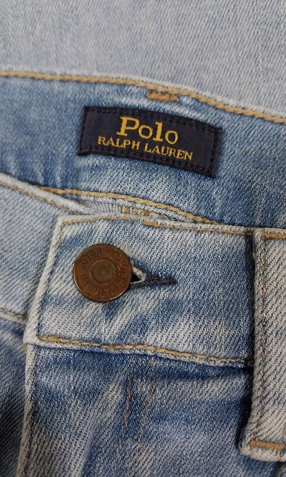 Polo Ralph Lauren Ripped Faded Tompskins Skinny Crop Jeans