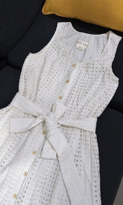 Kate Spade Eyelet Belted Dress