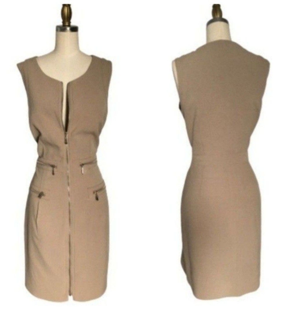 Laundry by Shelli Segal Beige Dress