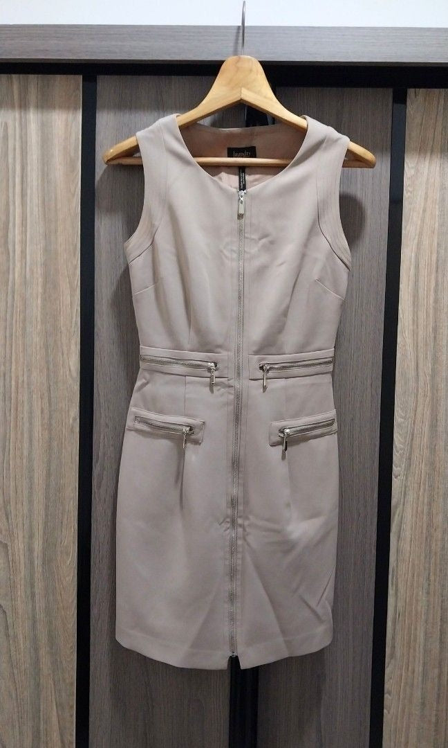 Laundry by Shelli Segal Beige Dress