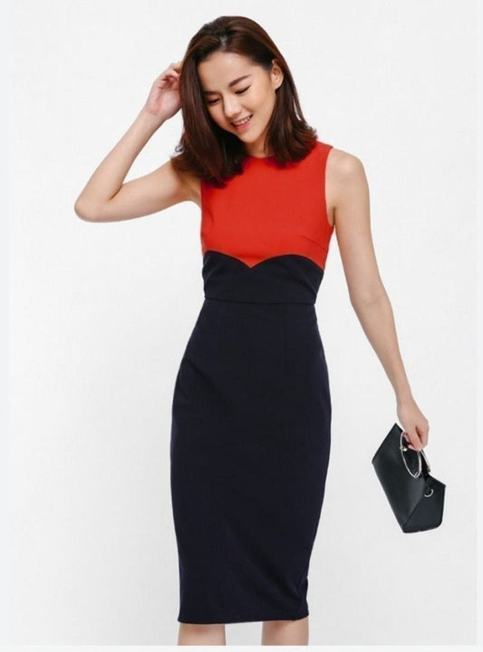 Love Bonito Colourblock Midi Dress