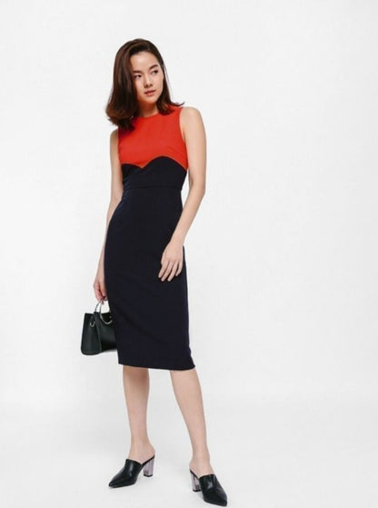 Love Bonito Colourblock Midi Dress