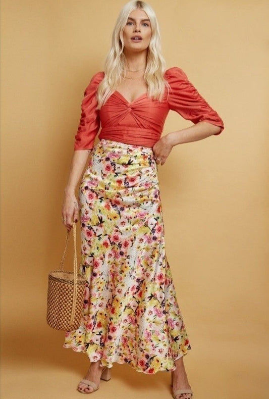 Little Mistress Satin Crop Top
