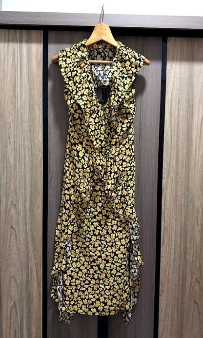 River Island Ruffle Cape Midi Dress