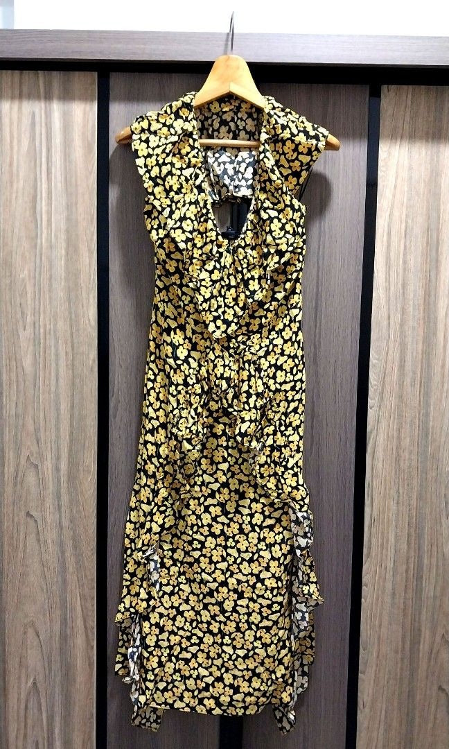 River Island Ruffle Cape Midi Dress