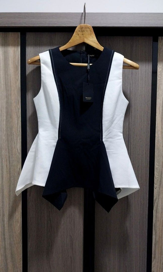 Saturday Club White-Black Top
