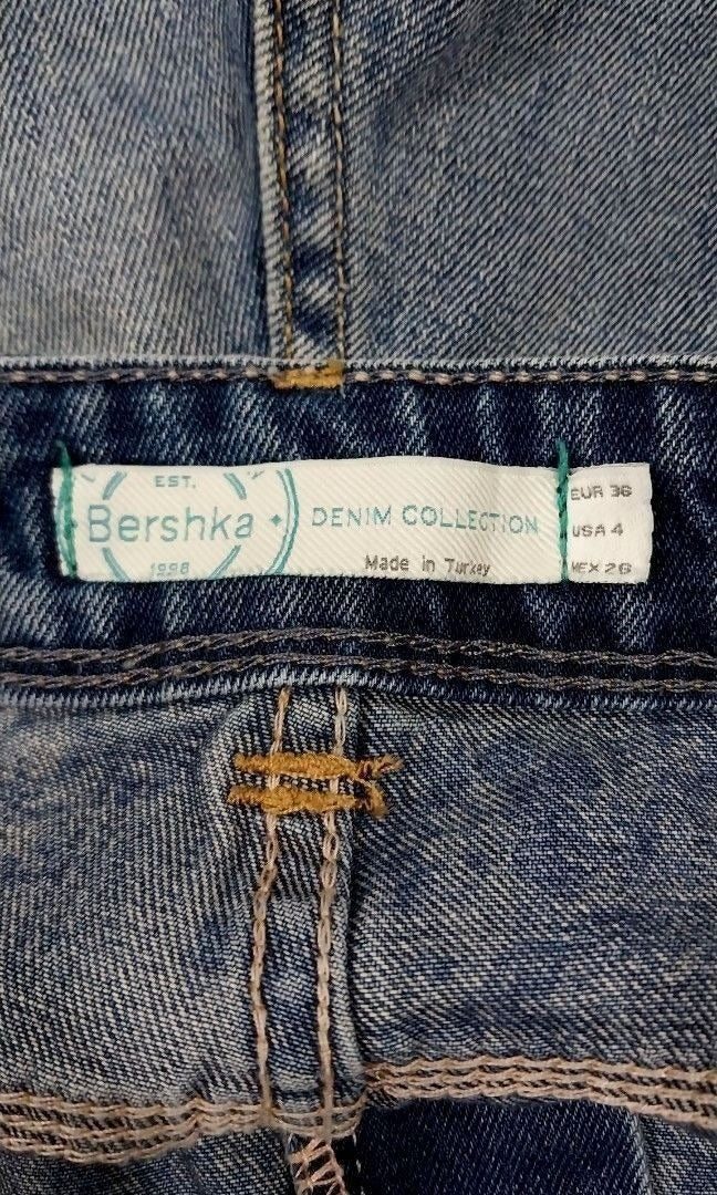 Bershka Roll Up Hem Boyfriend Shorts