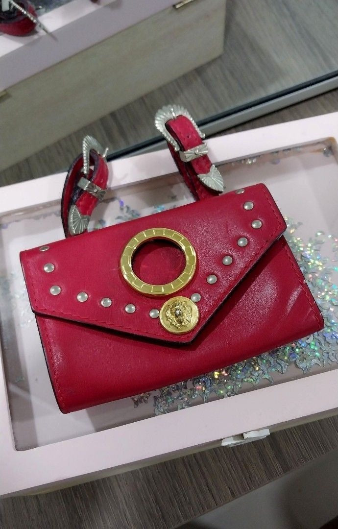 Vintage Versus Versace Leather Belt Purse|Wallet