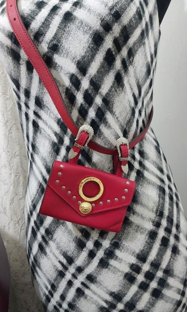 Vintage Versus Versace Leather Belt Purse|Wallet