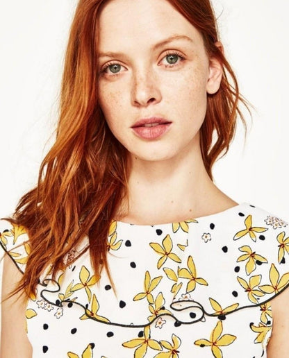Zara Floral Crop Top