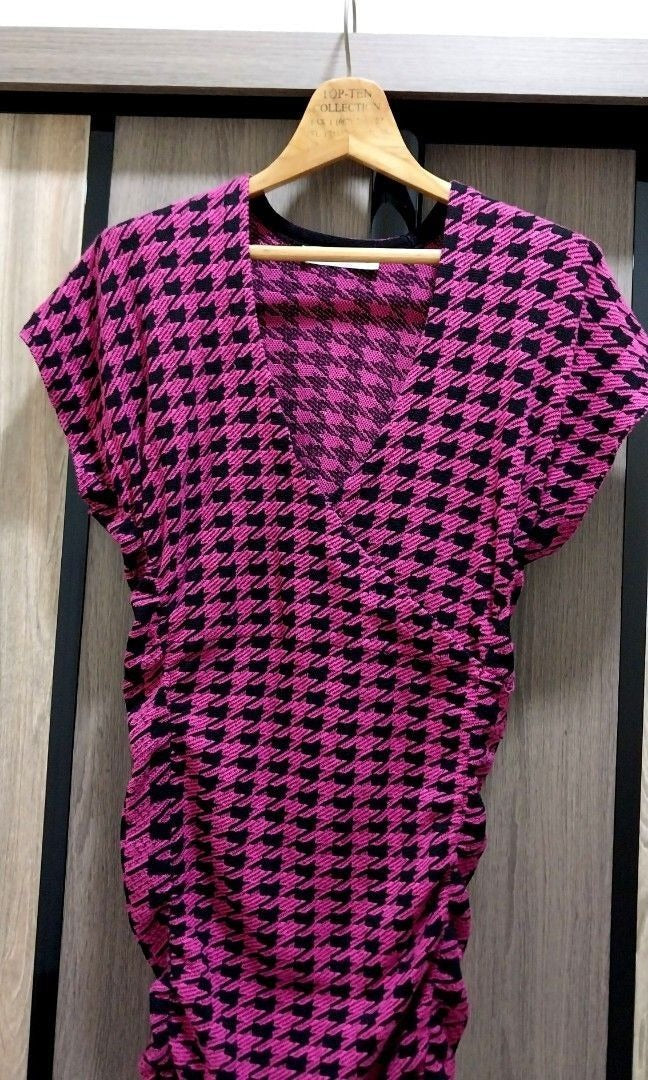 Zara V-Neck Fitted Dress
